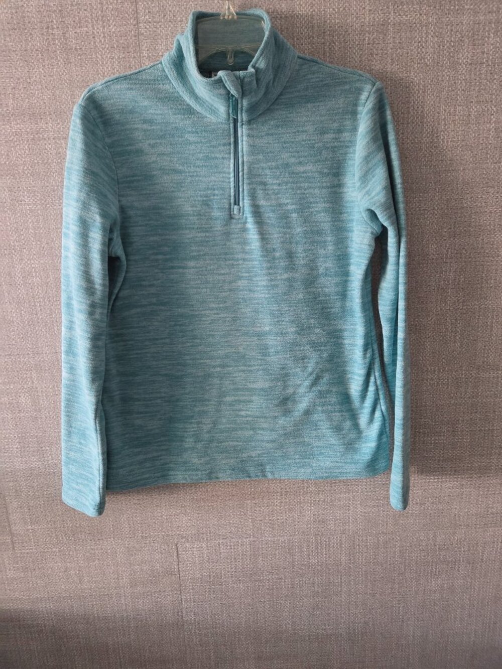 Mountain Warehouse fleece turquoise, 1/4 zip pullover size 8